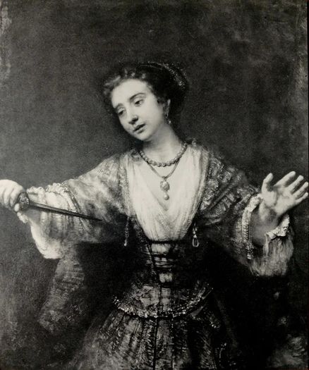 An Original Rare Antique Print from Picture Relics - The Procuress (1664) by REMBRANDT