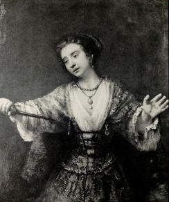 An Original Rare Antique Print from Picture Relics - The Procuress (1664) by REMBRANDT