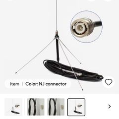 Fm Broadcast 88-108fm Antenna With 15 m Coax And Bnc
