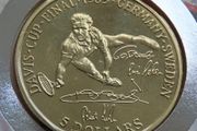 West Germany Tennis Boris Becker Davis Cup 1989 Scarce Vintage coin stamp cover