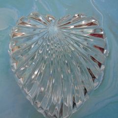 Glass heart box,Trinket box, Glass box