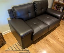 Kansas Brown Leather 2 Seater Sofa