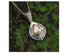 Boho Style Necklace with a Sun Stone - lovely gift