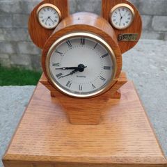 Wooden World time Mantel Clock