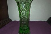 Vintage Green Glass Vase