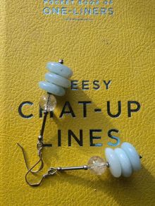 Silver & Amazonite gemstone earrings