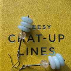Silver & Amazonite gemstone earrings
