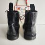 Dr Martens Delphine Black Leather Wingtip Combat Ankle Boots Size UK5 EU38 US7 Image 6