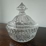 Vintage Pressed Glass Lidded Candy / Bonbon Dish Image 3
