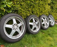 R17 Alloy Wheels Set Dual Pcd 4x100 / 4x114.3  Rs5 Style