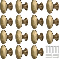 NEW SALE | 15PCS 30MM Vintage Bronze Style Round Knobs Drawers Knobs Furniture Knobs Drawer Handles Vintage Antique Brass Knob for Cabinet Drawer