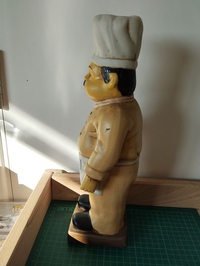 Vintage Chef Statue Solid  Decorative