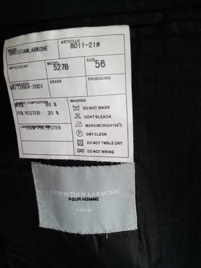 Cristian Laroche Men's Blazer size (58) 2XL NEW
