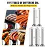 Sausage Stuffer 3L/7Lbs Sausage Maker with 5 Filling Nozzles Manual Sausage Stuffing Machine 2 Optional Speed Vertical Sausage Maker Kit For Home & Commercial Use Stainless Steel (FREE SHIPPING) Image 6