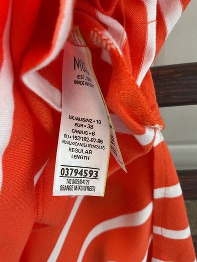 dress Bnwt Marks & Spencer striped short sleeve tshirt dress size 10