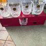 Vintage 1994 Set Of 4 Salzburg by CRISTAL DE FLANDRE Lead Crystal Glasses  Brand New BOXED Image 5