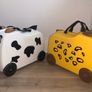 2 luggages kids animal Image 2