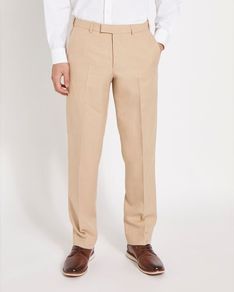 Regular Fit Active Waist Trousers - W38 L33 - TAN