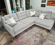 Grey L Shaped 4 Seater Sofa for sale
