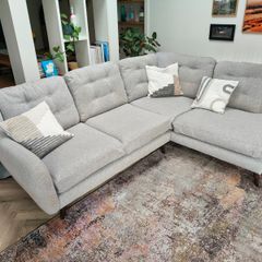 Grey L Shaped 4 Seater Sofa for sale
