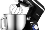 Stand Mixer,7L Tilt-Head Food Mixer, 6 Speed Electric Kitchen Mixer with Dough Hook, Wire Whip &amp; Beater 1400W (7L, Black)