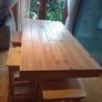 Rustic kitchen island with triple overhang Image 10