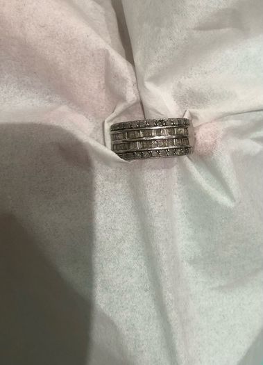 diamond ring silver band