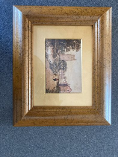 Victorian water colour & modern watercolour of Churches