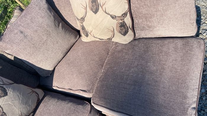 brown corner sofa
