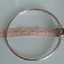Pandora Moments encircled clasp bangle openwork swirl clasp holding a sparkling center crystal in great condition Image 4