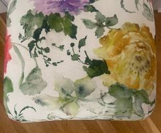 Beautiful custom made floral footstool