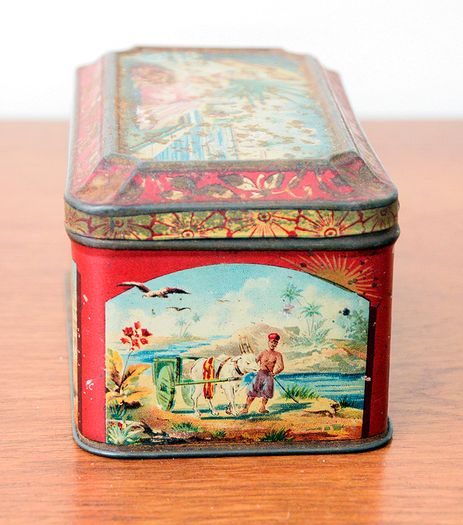 Vintage Tin Tea Box 'Arabian / Turkish Scene'