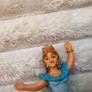 Papo Blue Princess Skating Figure 2016 Figure Skater Ice Skates Crown approx. 10 cm. Used Please see photos Image 4