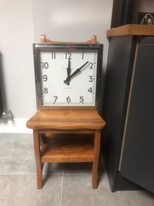 Newgate Quad Wallclock in stainless steel