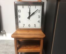 Newgate Quad Wallclock in stainless steel