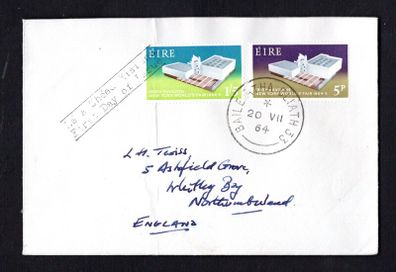 1964 Ireland New York World Fair Commemorative Stamps Addressed First Day Cover (FDC) with Baile Atha Cliath (Dublin) steele cancel