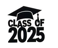 Class of 2025 Iron on Decal.