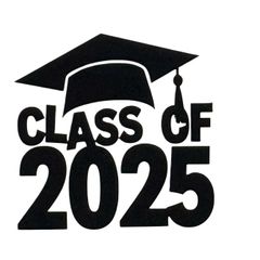 Class of 2025 Iron on Decal.