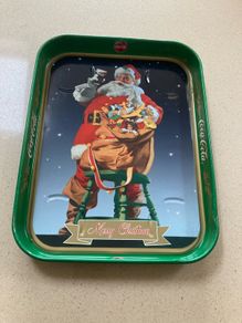 Coca Cola Christmas Metal Tray 28x21 cm