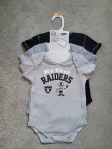 BNWT - Baby Las Vegas Raiders NFL Jersey  - size: 6-9 months