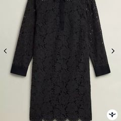 Hobbs Black lace dress