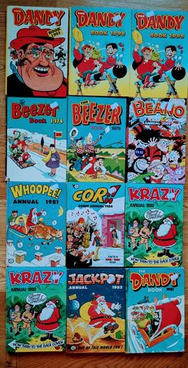 Annuals large lot, Beano, Dandy etc