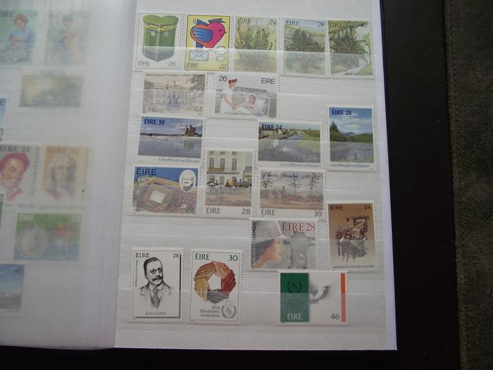A New Stock Book With Collection Of Mint Irish Stamps