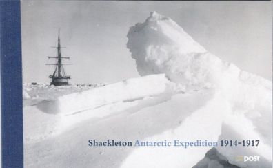 2004 Ireland Shackleton Antarctic Expedition 1914-1917 Commemorative Stamp Booklet Mint Never Hinged (MNH). Hibernian HB120.