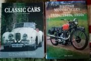 Vintage Motorcycle and Classic Cars Books