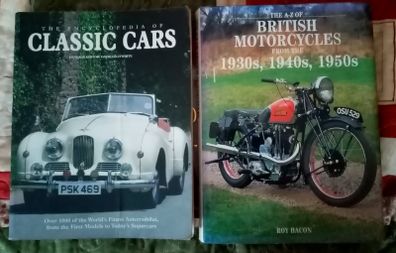 Vintage Motorcycle and Classic Cars Books