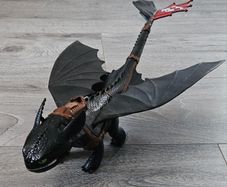 Long Toothless Dragon Night Fury Action Figure 2013