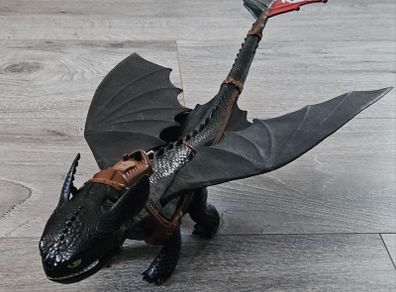 Long Toothless Dragon Night Fury Action Figure 2013