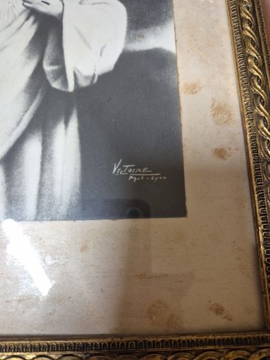 Unique Item. Vintage Secret Heart of Jesus Rare Religious Print
