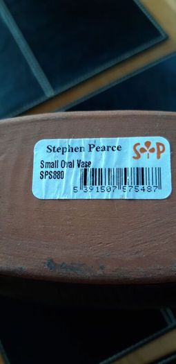 Stephen Pearce Shanagarry Pottery Oval Vase